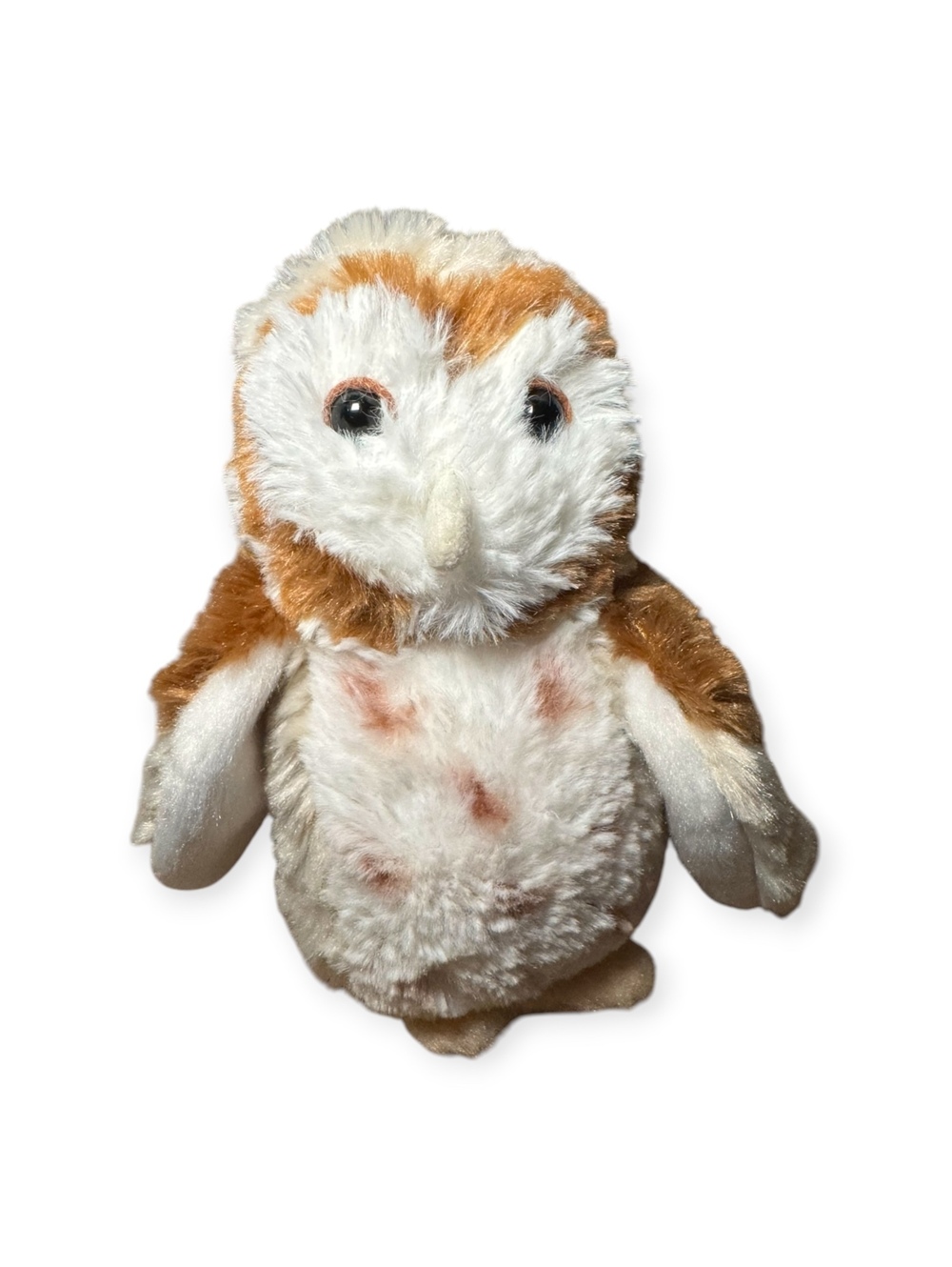 Douglas Cuddle Toy Rafter the Barn Owl 7” Brown and White Stuffed Animal EUC
